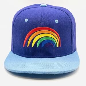 LGBTQ Pride SnapBack Hat Embroidered Rainbow Premium Headwear Acrylic